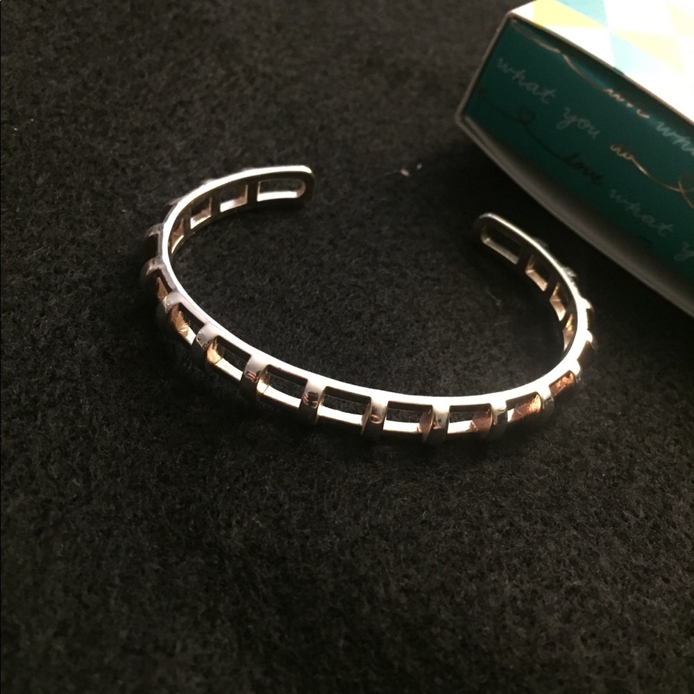 Stella and Dot Cage Cuff Silver